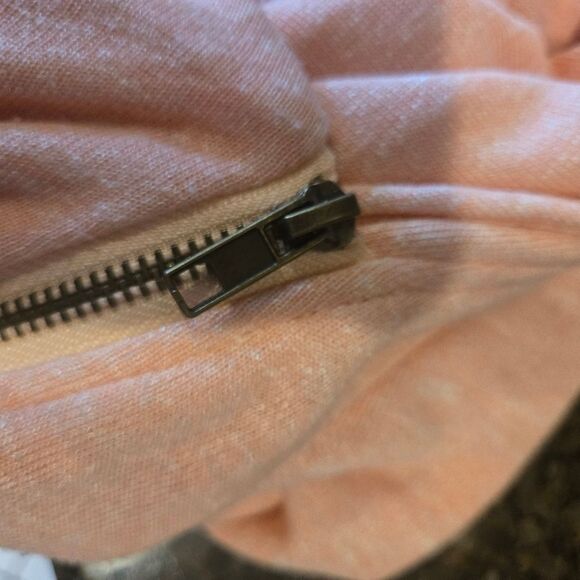 Chico's Cloud Walk Soft Pink Draped Cardigan With Zip SMALL - Picture 9 of 10